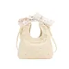 Mini bolso de lunares estilo coreano para mujer, mochila casual con lazo fresca y linda, bolso cruzado versátil para niñas de compras