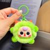 Lindo colgante de peluche con forma de bola de carbón de imitación de piel de conejo rex, joyería creativa, muñeco de dibujos animados, llavero para coche