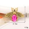Accesorios creativos de joyería de abeja con gemas de aleación para bricolaje, accesorios para zapatos con agujeros, carcasa para teléfono móvil, material de taladro manual de belleza