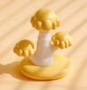 Nueva lámpara de mesa de medusas hecha a mano con pegamento de crema y botón de batería, linda lámpara de noche romántica para dormitorio con forma de corazón para niña
