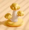 Batería de Botón Creativa Pegamento en Crema DIY Hecho a Mano Medusa Lámpara de Mesa Lindo Corazón de Chica Luz de Noche Romántica para Dormitorio