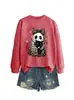 Amazon eBay Tienda Independiente Moda Casual Divertida Mujer Gato Fantasma Murciélago Araña Otoño Invierno Nueva Sudadera
