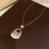Estilo Coreano Estilo Minimalista Estilo Metálico Colgante de Bolso Collar Lujo Ligero Nicho Sentido de Alta Gama Cadena para Clavícula Adorno de Collar Estilo Retro Mujer