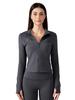 Traje de Yoga de Felpa con Forro Nuevo de Otoño e Invierno de Cero Sensación Chaqueta Deportiva Corta Ajustada Chaqueta de Fitness Top para Mujer DAW195