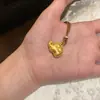 Elefante Dourado Areia Dourada Antiga Corrente Longa de Suéter Auspiciosa Colar de Elefante Pequeno Acessório Pingente de Luxo Leve Feminino