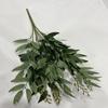 Pacote de simulação de 5 galhos feixe de folhas de salgueiro feixe de folhas de salgueiro casamento decoração de salão de casamento plantas verdes decoração de corredor de casamento arranjo de flores materiais de folhagem acessórios