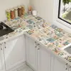 Pegatinas a Prueba de Aceite para Cocina Dibujos Animados Pared Ignífugas Impermeables Resistentes a Altas Temperaturas Película para Estufa Autoadhesiva Gabinete Encimera Prueba de Humedad