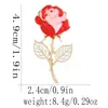 Broche de Rosa Fofo Emblema de Metal Homens e Mulheres Casal Pinos Criativos Acessórios para Roupas Bolsas Presente de Dia dos Namorados