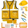 Colete de Pequeno Engenheiro Roupas de Performance Conjunto de Brinquedos Fantasia de Mecânico Fantasia de Trabalhador da Construção