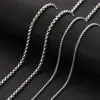Cadena cuadrada de titanio y acero con perlas para hombre y mujer, cadena para suéter de personalidad, todo a juego, collar de moda hip hop, cadena a juego de acero inoxidable