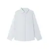 Camisa de Linho Tencel Lenzing para Mulheres, Estilo Fino com Bolsos, Estilo Solto e Casual, Camisa de Liocel com Proteção Solar de Manga Longa
