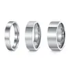 Moda Europea y Americana Transfronteriza Estilo Minimalista Acero Inoxidable Joyería para Parejas Anillo Liso de 4 mm, 6 mm, 8 mm Set de Accesorios para Manos