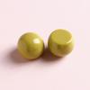 20mm color grande ovalado resina parche media pastilla aretes tocado DIY accesorios de joyería material hecho a mano mayoreo