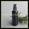 Botella de loción negra de 100 ml con bomba de presión en polvo, botella dosificadora de pico de pato, botella pequeña de leche de esencia de 100 ml, botella de pico de pájaro