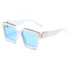 86229 gafas de sol de comercio exterior transfronterizo para hombre, montura cuadrada grande, gafas personalizadas, moda millonaria, gafas de discoteca, moda