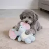 Juguete para Perros Elefante de Orejas Grandes Transfronterizo, Gadget Resistente a Mordidas para Aliviar el Aburrimiento, Peluche con Sonido de Molienda de Dientes para Perros Teddy y Corgi, Suministros para Mascotas