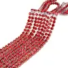 Cadena de Garra Plateada Base Colorida 4MM Cadena de Garra Dorada Encriptada Cadena de Pedrería Accesorios para Ropa Decoración de Sombrero Cadena de Pedrería