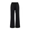 Pantalones finos acampanados de cintura baja con cordón para mujer, cómodos y fluidos para el verano, ajuste ceñido, casual, ropa para el hogar, pantalones de longitud hasta el suelo