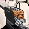 Cama para cachorro de carro de estimação, acessório de viagem para cachorro, assento de segurança para console central de carro de cachorro pequeno, transportadora de gato para exterior