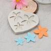 Molde de silicone líquido de flor de três peças, fondant cerâmica macia argila epóxi ferramenta de modelagem de decoração de gesso