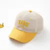 Gorra de Malla de Comercio Exterior para Niños Verano 2026 Nuevo Estilo Bloqueo de Color Letra Gorra de Béisbol Casual Versátil Transpirable Sombrero para el Sol Transfronterizo