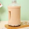 Balde de plástico descartável para milk tea de celebridade da internet no atacado com tampa 1000ml portátil de grande capacidade transparente balde ton para suco