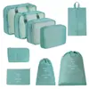 Bolsa de almacenamiento para viajes transfronterizos, set de neceser, bolsa de almacenamiento organizadora de ropa para equipaje de siete piezas, bolsa de almacenamiento de viaje
