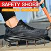 Zapatos de Talla Grande para Hombre y Mujer 2025 Venta al por Mayor Zapatos Anti-Aplastamiento y Anti-Perforación Zapatos con Puntera de Acero Zapatos de Seguridad Sitio de Construcción Antideslizantes Zapatos de Protección Laboral