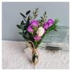 Buquê de Flores Secas Produto Acabado Mini Buquê de Flores Preservadas Lembrancinha de Festa Arranjo de Flores para Pendurar na Parede Moldura de Foto DIY Material de Flor Leque