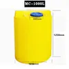 Cubo de Plástico para Piscina, Blanco, Amarillo, Azul 100/200L Cubo Dosificador de Químicos, Cubo Grueso para Mezcla de Químicos