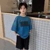 Ropa Infantil Zhilili Camiseta de Algodón Puro para Niños 2026 Nuevo Estilo de Verano Tops de Manga Corta para Niños Ropa Transpirable para Bebés Niños