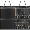 Pendientes de Fieltro Transfronterizos Gancho Giratorio Bolsa Colgante Bolsa de Almacenamiento de Joyería para Bolsos Soporte de Exhibición de Joyería Montado en la Pared