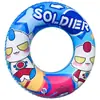 Mango de PVC engrosado flotador para adultos piruleta vintage flotador para debajo del brazo flotador inflable a rayas venta al por mayor