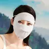 Máscara de Protección Solar Personalizada y Protector de Cuello Integrados Sombrero con Protección UV, Verano Hielo Seda Delgado Transpirable Sombrero de Sol para Cubrir Todo el Cuello