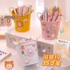 Porta-Canetas Criativo Caixa de Armazenamento para Mesa DIY Estilo Menina para Crianças, Meninas, Estudantes, Porta-Canetas Simples de Grande Capacidade Atacado