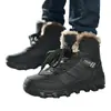 Botas de Nieve Nuevas de Talla Grande para Hombre, Terciopelo, Engrosadas, Cálidas, Botines de Caña Alta Cortos, Zapatos de Algodón, Zapatos Casuales para Hombre