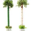 Funda para tubería de agua piel de bambú artificial decoración de tubería de baño interior cubierta de tubería natural verde pegatina de bambú funda decorativa