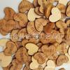 Pieza de corazón de amor con veta de madera madera roja amor corazón creativo decoración del hogar adhesivo de corazón no poroso hebilla