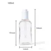 En Stock Botella Transparente Plana para Tónico Botella Cosmética de Pared Gruesa PETG 100/120/150ml Botella para Esencia