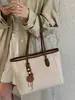 Bolsa Tote de Luxo para Compras Transfronteiriças 2026, Bolsa de Ombro com Padrão Trançado de Grande Capacidade, Bolsa Feminina Estilo Coreano
