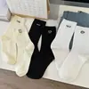 Calcetines de otoño para mujer, calcetines de media pantorrilla de moda, calcetines blancos versátiles para todas las estaciones, calcetines deportivos de estilo japonés de dibujos animados para celebridades de internet de primavera y otoño, al por mayor