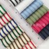 Nueva tela de pantalones de rayas casuales de sarga con burbujas para primavera y verano para mujer en stock