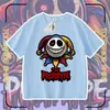 Jogo Poppy Playtime Protótipo Camisetas de Verão de Manga Curta para Meninos e Meninas Tops Infantis