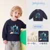 Moletom infantil Jellybaby, nova coleção outono 2026, roupas para meninos pequenos, vestuário de outono para bebês, blusa infantil estampada