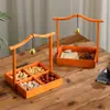Lanches Domésticos para Chá Estilo Chinês, Prato de Frutas Comercial, Caixa Dividida, Prato de Frutas, Frutas Secas Retrô, Lanches de Chá Antigos de Ano Novo