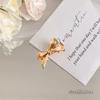 Metal Bow Hairpin Frente Lateral Franja Clipe Temperamento Simples Hairpin Cabelo Quebrado Duckbill Clip Headwear Primavera