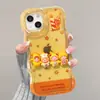 Muñeco de Dibujos Animados Adecuado para Apple 17Promax Funda de Teléfono Móvil Transparente Mate80 Doble Soporte 16 Lindo 15 Silicona 14