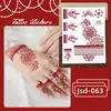 2025 Rikalon Nuevo Pegatina de Tatuaje Transfronteriza Rojo Ladrillo Haina Pegatina para Cara Pegatina para Brazo Pegatina de Tatuaje de Clavícula de Alta Calidad