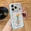 Funda de teléfono de muñeca llorona estrellada con sombrero largo para Apple 17 Pro Max, muñeca estrellada giratoria, ventana grande para ver para 16/15