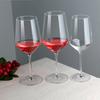Copa de vino tinto de 450 ml, copa de vino de corte frío de vidrio al por mayor de fábrica, juego de copas de vino para restaurante y hogar